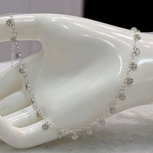 Sterling Silver Cable Charm Necklace